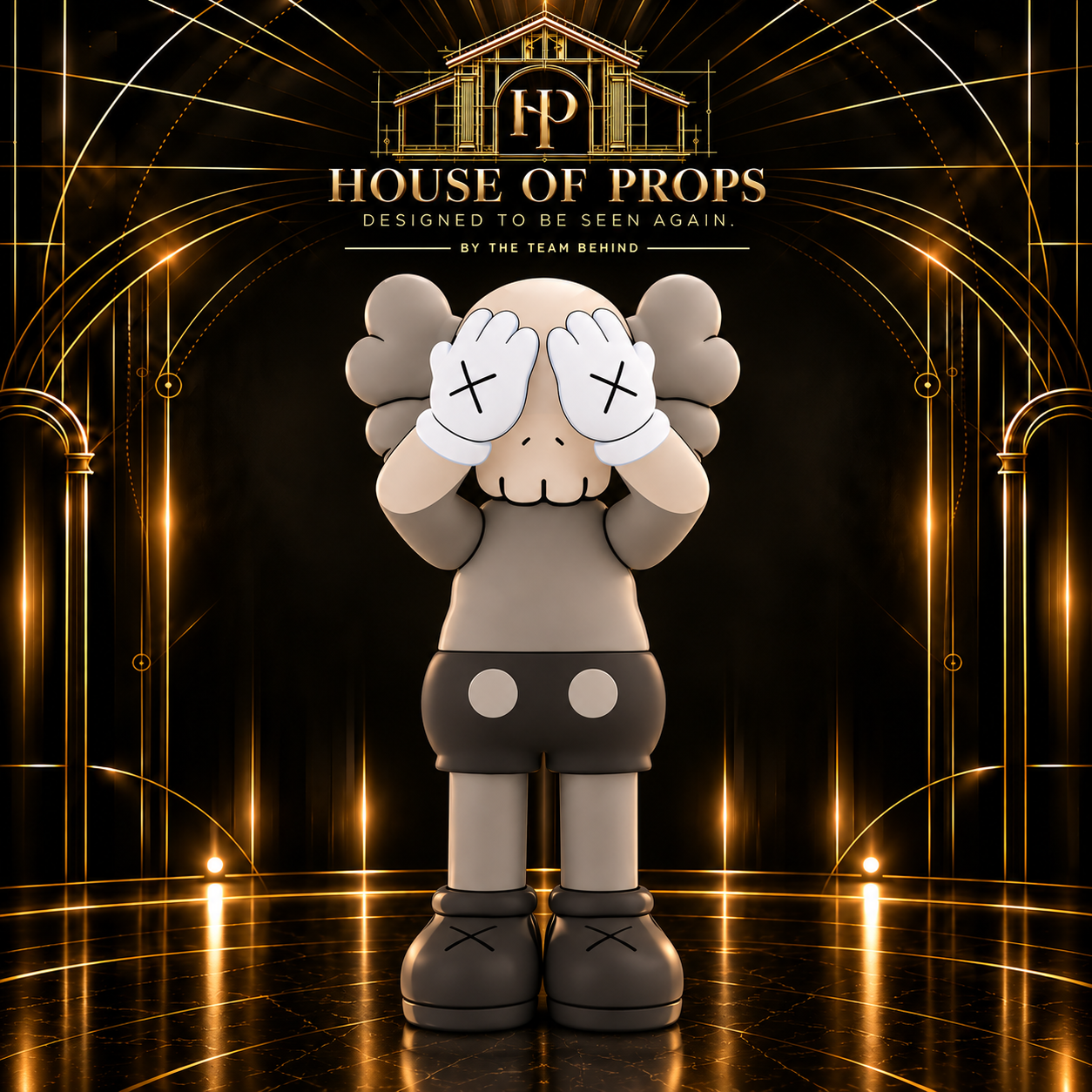 Oversized Designer-Inspired Figure — Photo Props available to rent from House of Props NY