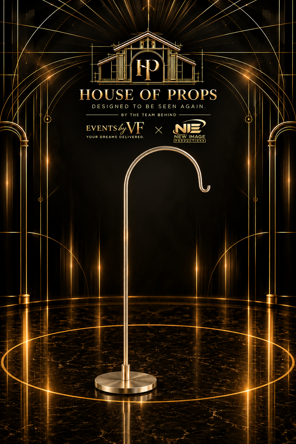 Shepherd Hook Stand — Other available to rent from House of Props NY