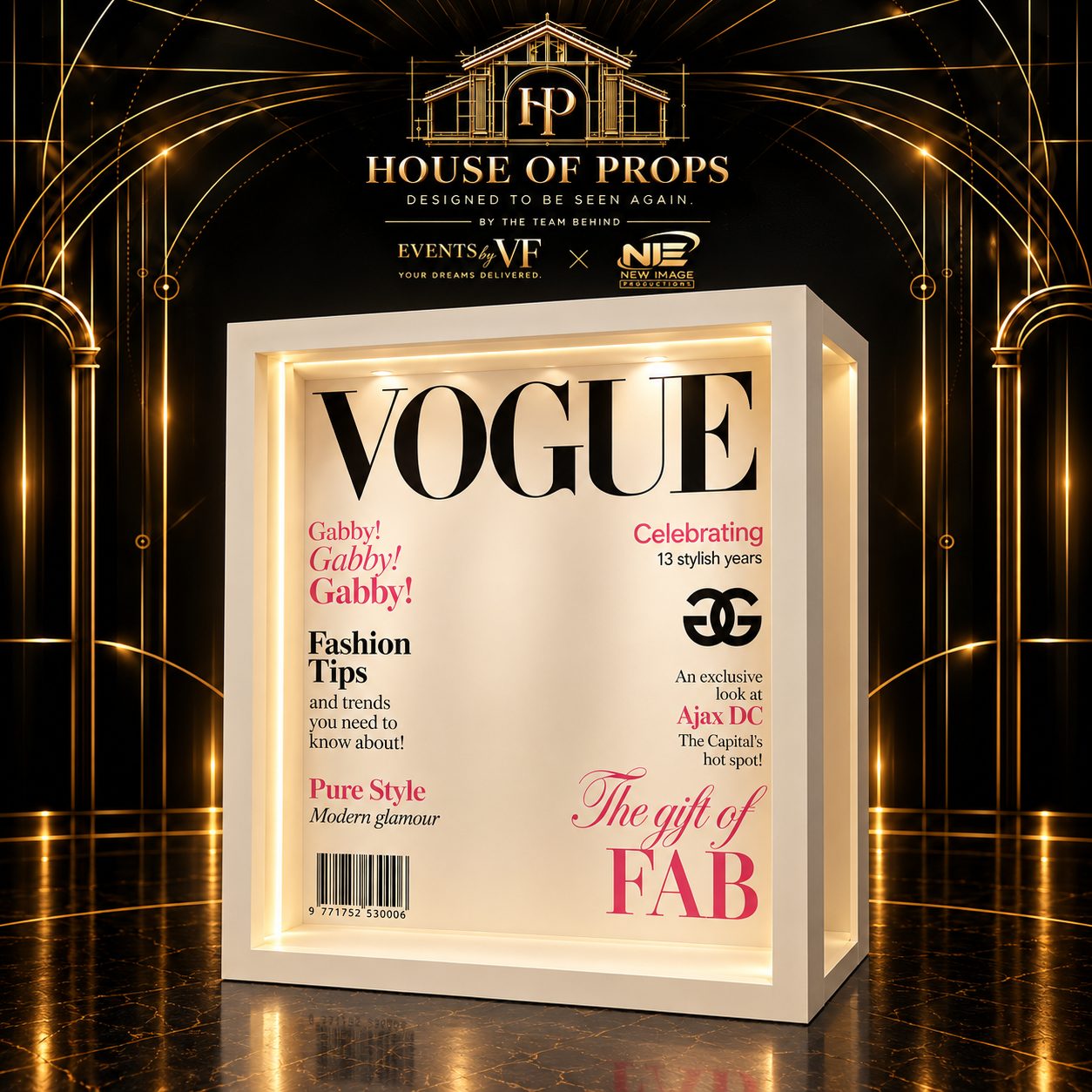 Vogue Box Photo Booth — Photo Props available to rent from House of Props NY